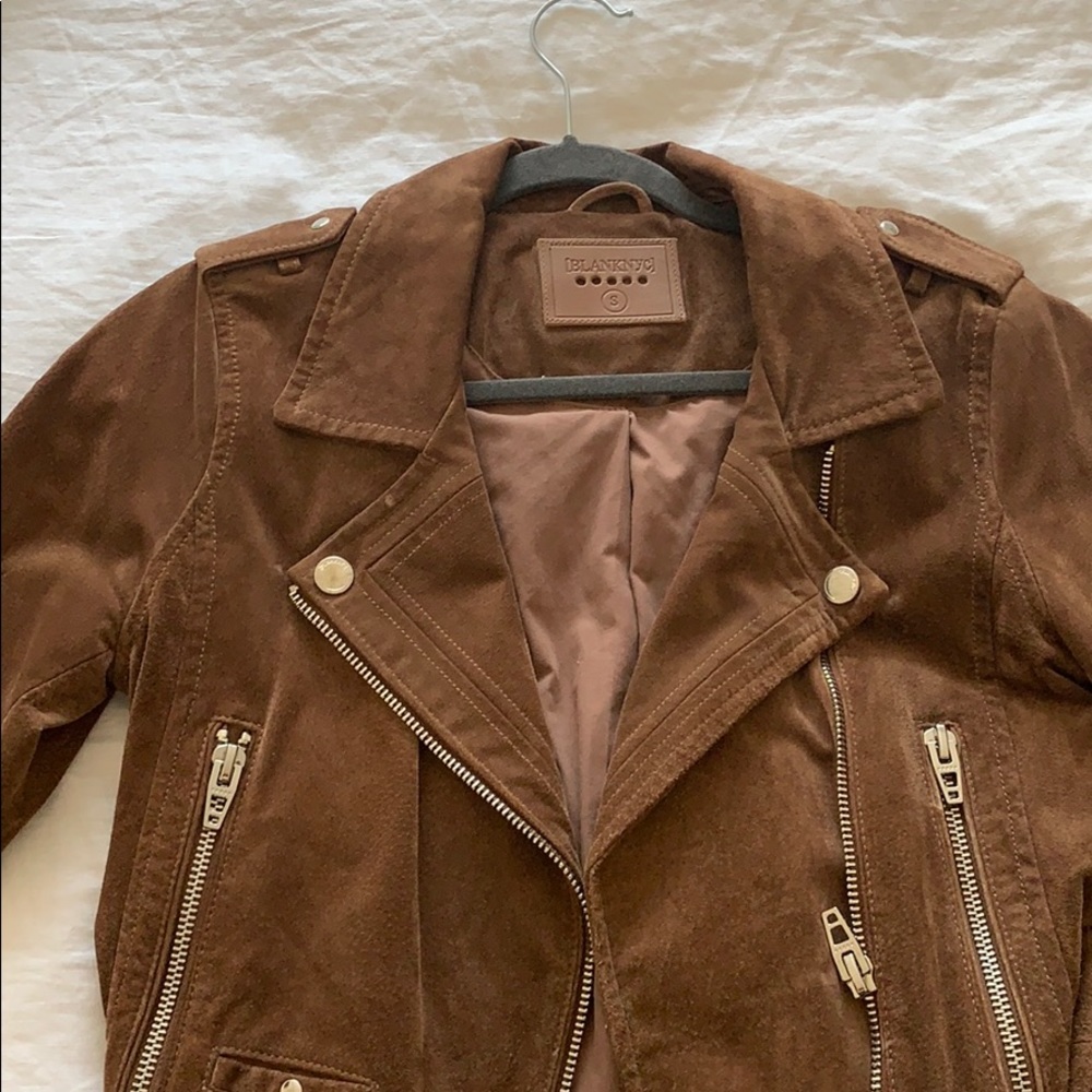 Brown suede jacket